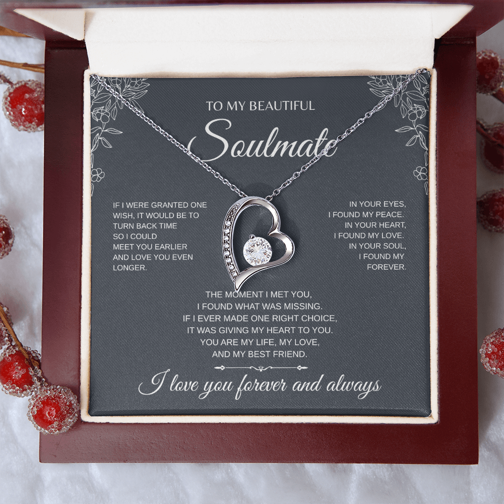 To My Beautiful Soulmate Forever Love Necklace