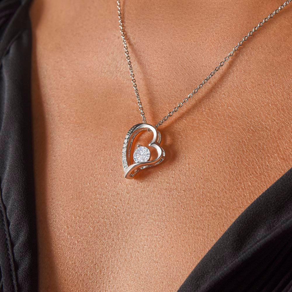 To My Precious Daughter Forever Love Necklace From Mom