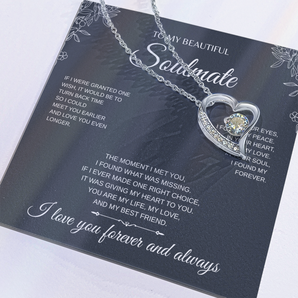 To My Beautiful Soulmate Forever Love Necklace