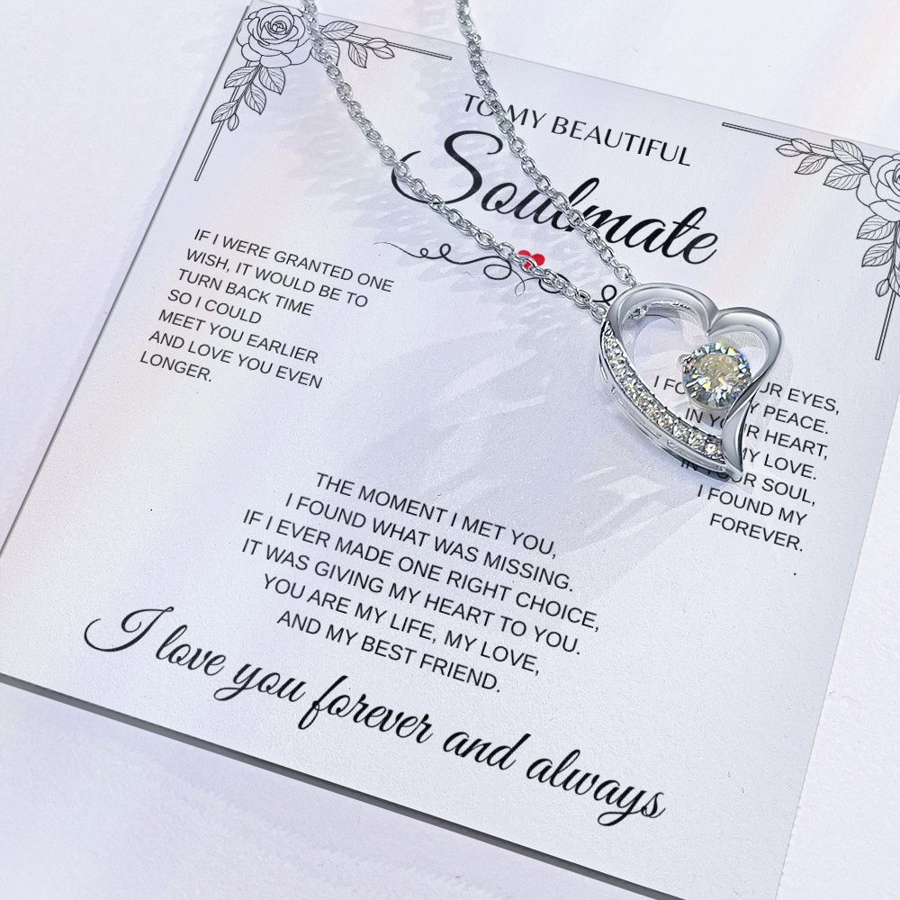 To My Beautiful Soulmate Forever Love Necklace