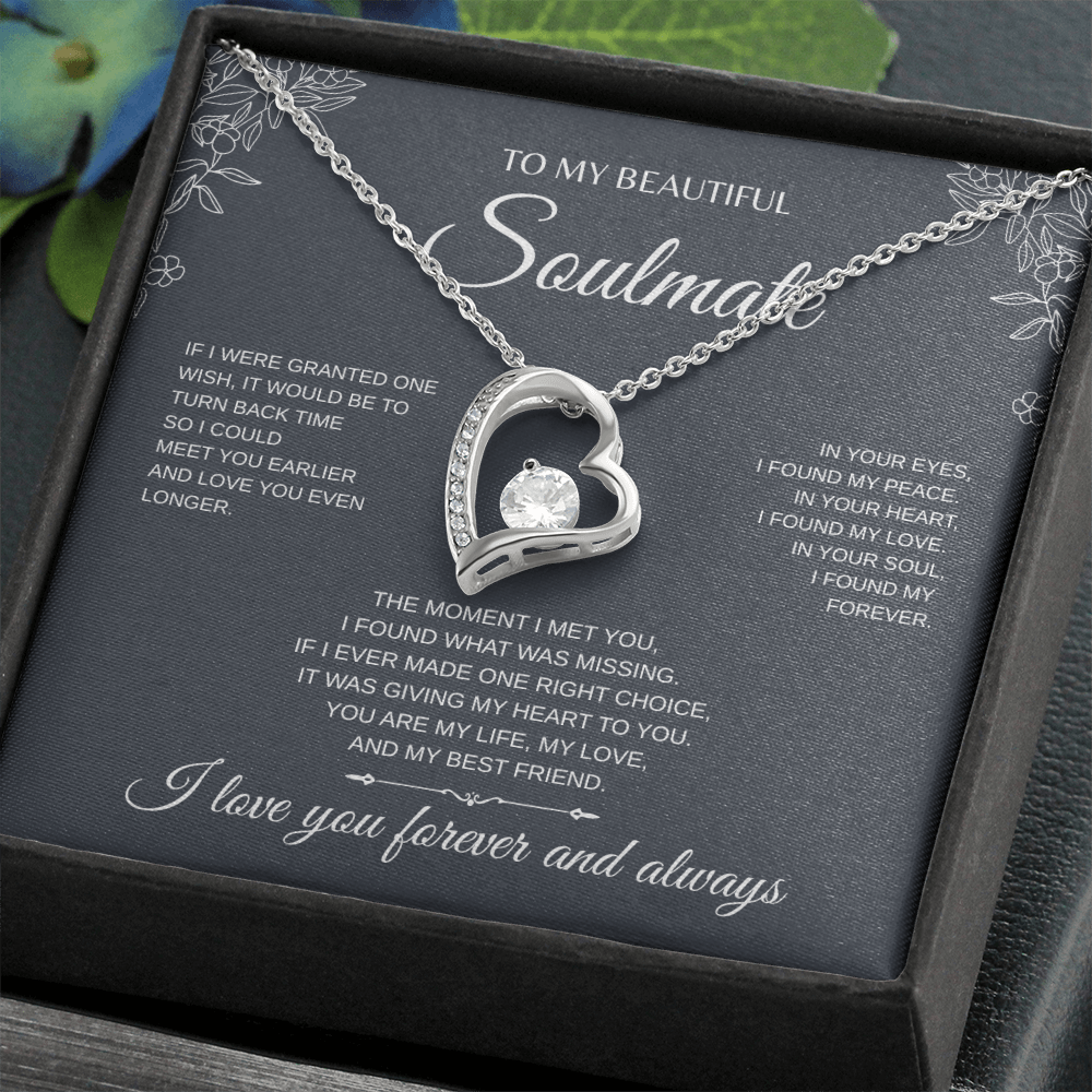 To My Beautiful Soulmate Forever Love Necklace
