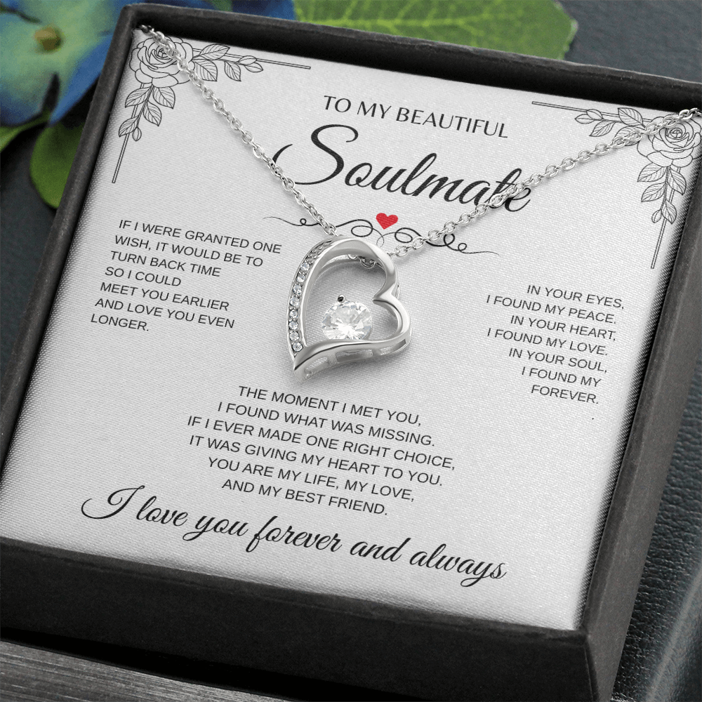 To My Beautiful Soulmate Forever Love Necklace