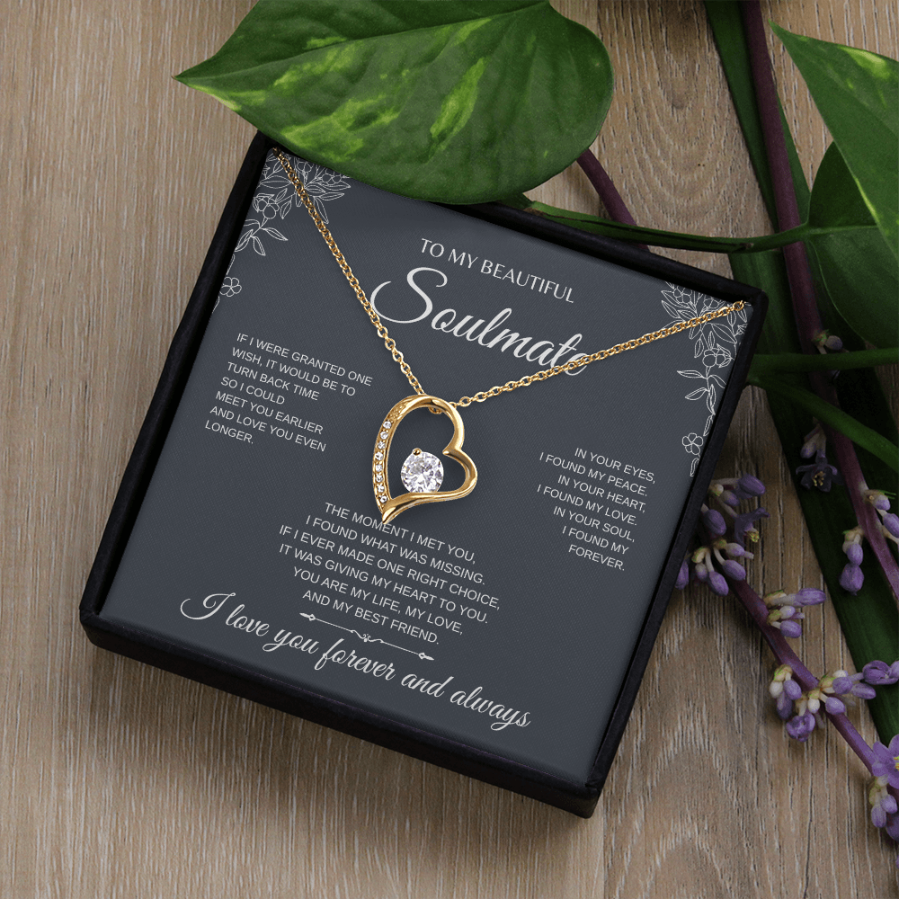 To My Beautiful Soulmate Forever Love Necklace