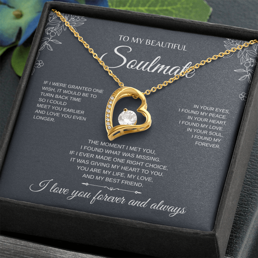 To My Beautiful Soulmate Forever Love Necklace